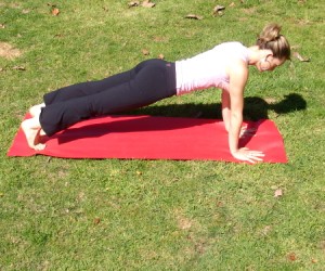 Plank - pressing down to get lift