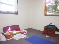 My space for home yoga practice