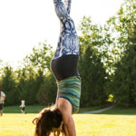 Seka in yoga handstand
