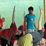 A class at Samyak Yoga