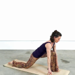 A deceptively simple but powerful posture - notice the hands in mudra.