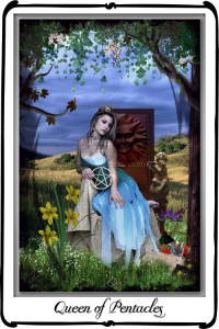 Queen of Pentacles - at home in her world. 