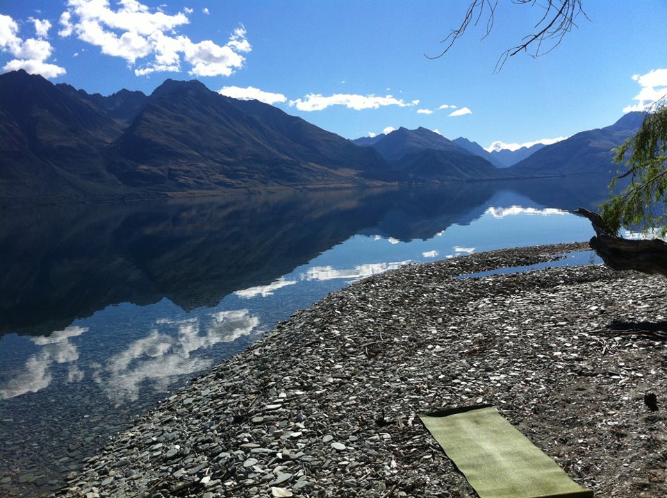 My favourite place to practice, Lake Wakatipu, near Glenorchy. Oh how I miss that place!